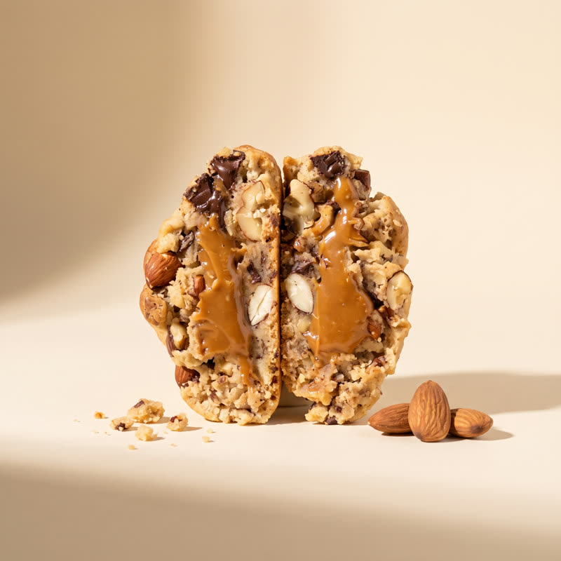 Premium sin Azúcar Caramelfit 120gr abierta con relleno de manjar