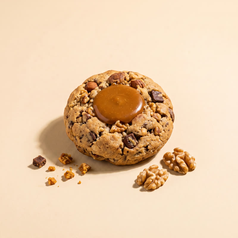 Caramelnut Mediana 75gr con pozo de manjar