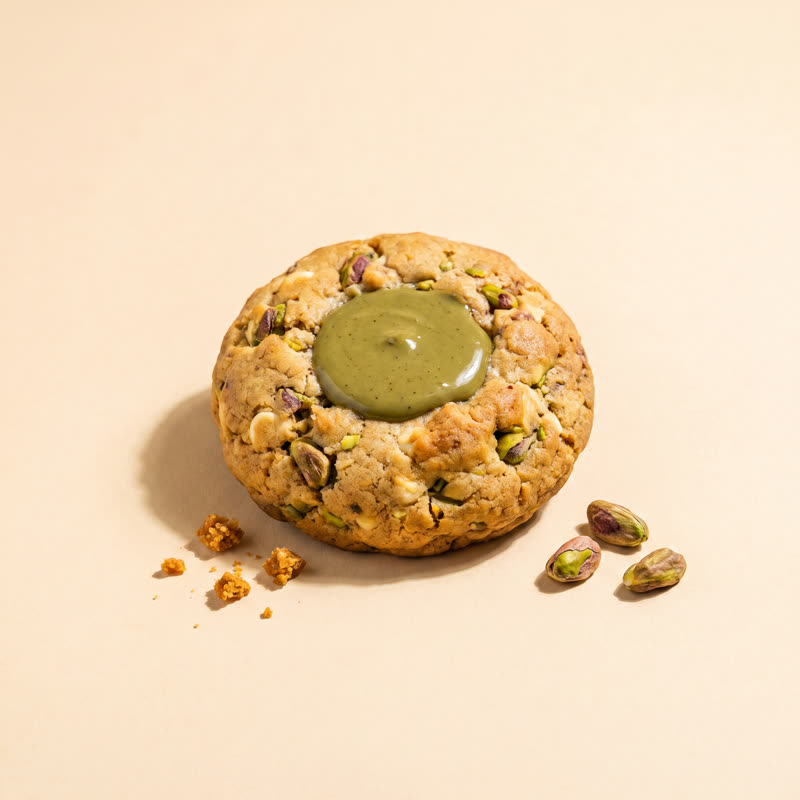 Pistacho Mediana 75gr con pozo de crema de pistacho