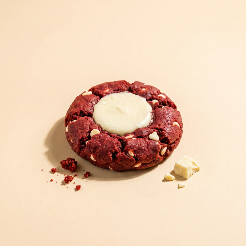Red Velvet Mediana 75gr con pozo de queso crema